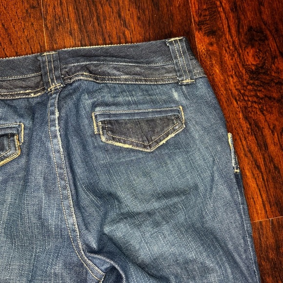 JOIE Vintage Y2K Women's Blue Wide leg Flare low rise Jeans 6 GUC - Picture 8 of 16